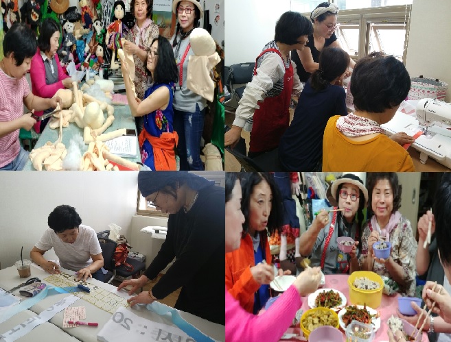 언제나 신나는 주민모임(주민인형극모임 ‘아이좋아인형맘’, 재봉틀주민모임 ‘노루발자국’)!